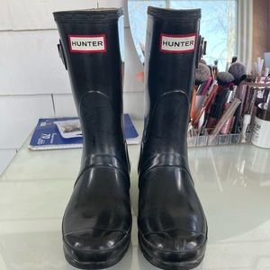 Short Black Hunter Boots